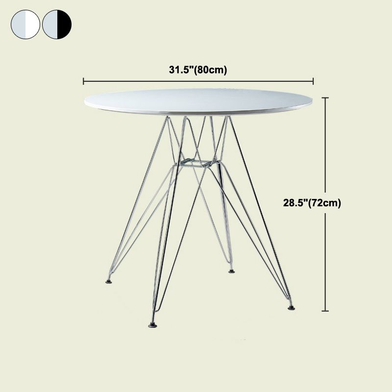 Modern Style Dining Table Round Dining Table with Metal Base for Home Use Clearhalo ' dining_table' 'Dining Tables & Seating' 'Dining Tables' 'Furniture' 'furniture_dining_table' 'Kitchen & Dining Furniture' 'kitchen&dining_furn' 'kitchen' 'kitchen_dining_table' 1200x1200_e4fb675c-b4d8-47a2-9477-61e764de2cc2