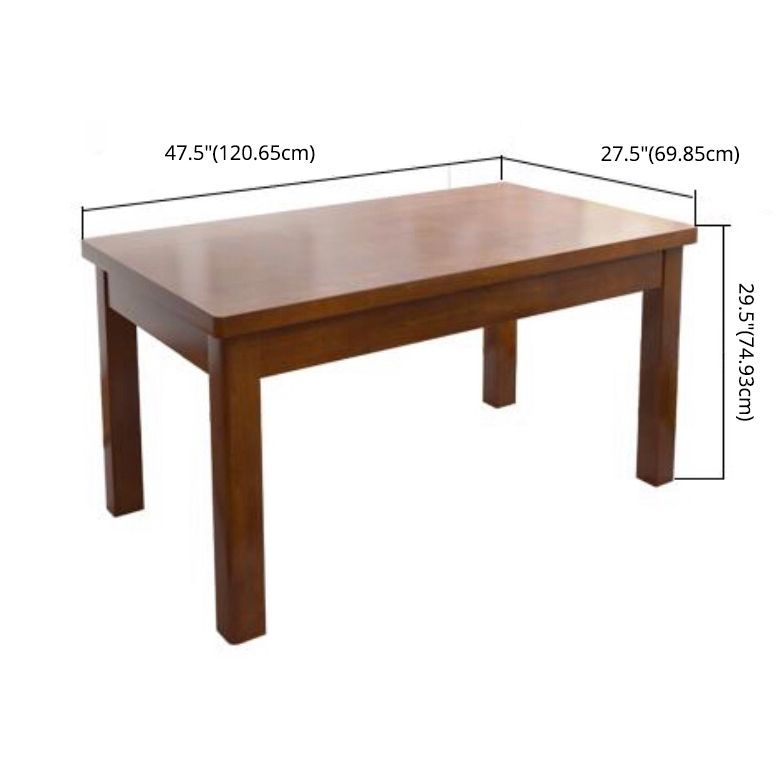 Traditional Standard Wood Dining Room Set of Rectangle Shape for Kitchen Table Set Clearhalo 'Dining Room Sets' 'Dining Tables & Seating' 'dining_room_set' 'furn' 'furn_dining_room_set' 'Furniture' 'furniture_dining_room_set' 'Kitchen & Dining Furniture' 'kitchen&dining_furn' 'kitchen' 1200x1200_e4fb72f5-f2f1-4e2e-bc6d-384a8c54abee