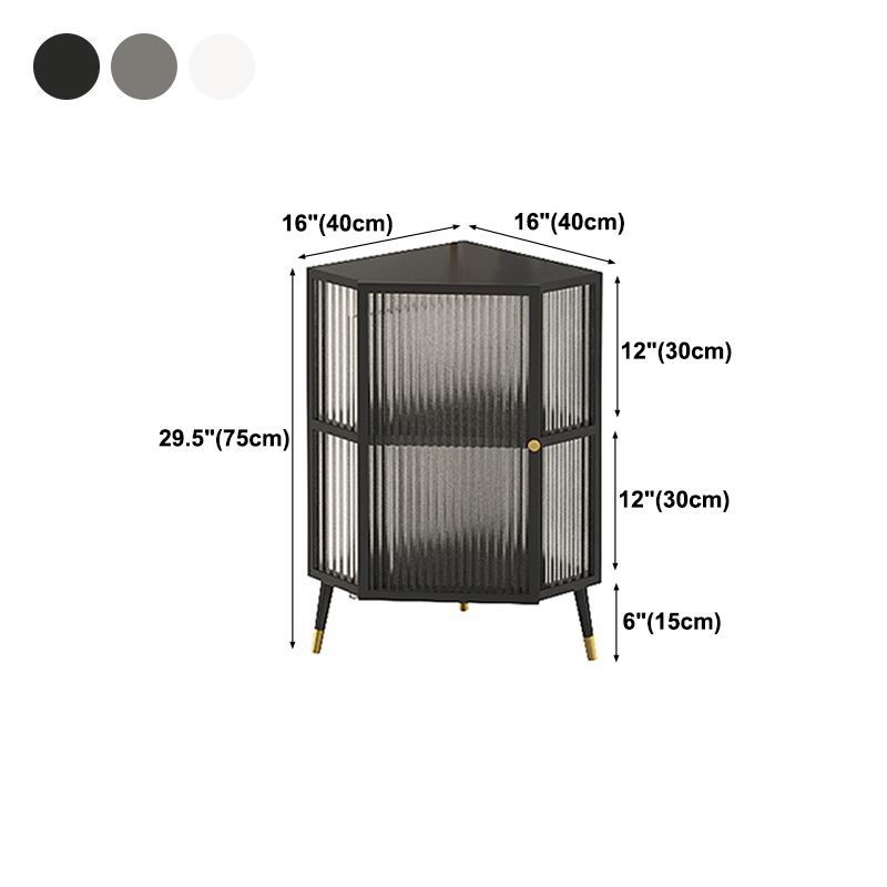 Dining Room Minimalism Buffet Server Glass Door Metal Frame Dining Server Clearhalo 'buffet_sideboard' 'Buffets & Sideboards' 'furn' 'furn_buffet_sideboard' 'Furniture' 'furniture_buffet_sideboard' 'Kitchen & Dining Furniture' 1200x1200_e4fbf39d-a422-4e61-882d-13698e80455c