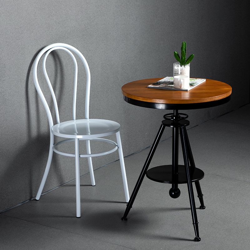 White and Black Dining Chairs Industrial Iron Armless Dining Side Chair Clearhalo 'Dining Chairs' 'Dining Tables & Seating' 'dining_chair' 'furn' 'furn_dining_chair' 'Furniture' 'Kitchen & Dining Furniture' 1200x1200_e4fcca15-b6ec-44af-8276-60e434e2264d