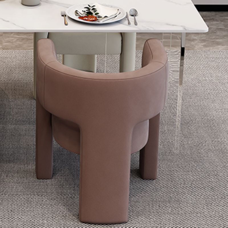 Silla de estilo de estilo contemporáneo silla de comedor abierta silla de brazo para interiores