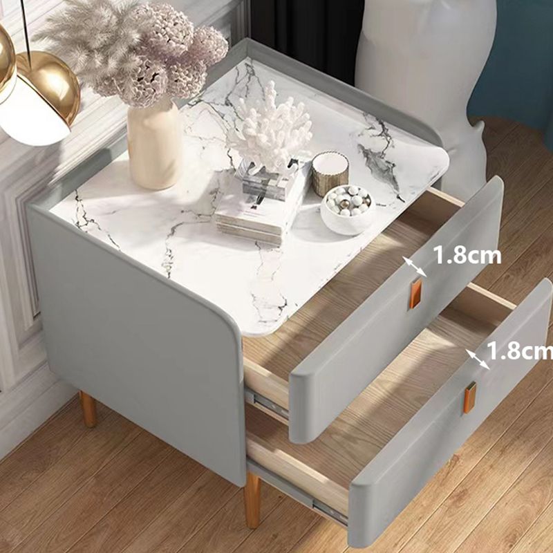 Da 20 "tavolo da notte in legno massiccio in legno massiccio in legno massiccio con 4 gambe