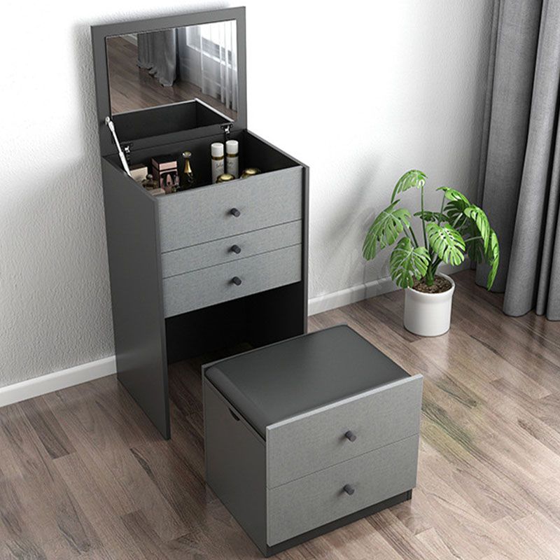 Vanity trucco con 5 cassetti di stoccaggio da 15,74 "largo cassettiera in legno