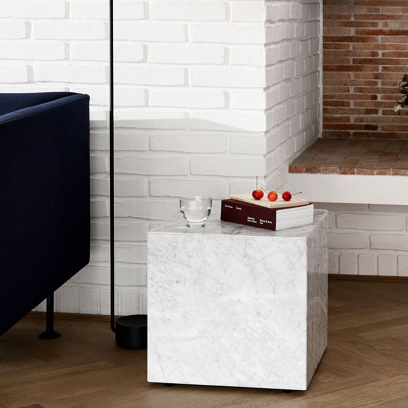 Contemporary Style Side Table Stone Block End Table for Living Room Clearhalo 'Coffee & Accent Tables' 'End & Side Tables' 'end_side_table' 'end_side_tables' 'furn' 'furn_end_side_tables' 'Furniture' 'furniture_end_side_table' 'Living Room Furniture' 1200x1200_e504e184-9a36-4182-a4bb-6003949dc1d2