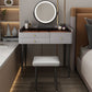 Contemporary Vanity Tables with Drawers, Glass Top Vanity Dressing Table Clearhalo 'Bedroom Furniture' 'furn' 'furn_makeup_vanities' 'Furniture' 'Makeup Vanities' 'makeup_vanities' 1200x1200_e505918f-9e43-47e0-81e0-1e36c33cd8a7
