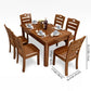 Minimalist Solid Wood Dining Sets with Rubberwood Wood Dining Table and Chairs Clearhalo 'Dining Room Sets' 'Dining Tables & Seating' 'dining_room_set' 'furn' 'furn_dining_room_set' 'Furniture' 'furniture_dining_room_set' 'Kitchen & Dining Furniture' 'kitchen&dining_furn' 'kitchen' 1200x1200_e5080575-8eb0-4a86-82d8-4e514ccc82fa