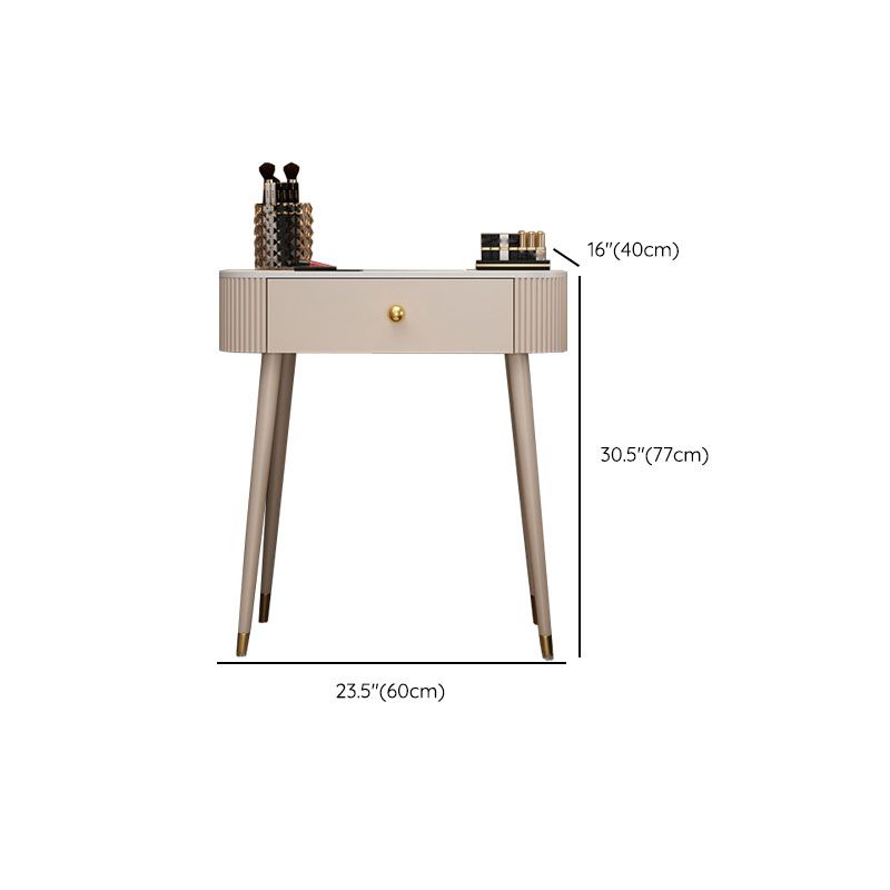 Tavolo da letto moderno a specchio illuminato tavolo da letto con cassetto