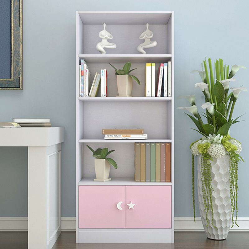 Contemporary Standard Bookshelf Wooden Closed Back Bookcase with Rectangular Shelves Clearhalo 'Bookcases' 'furn' 'furn_bookcases' 'Furniture' 'Office Furniture' 1200x1200_e50a8dbd-a7ea-4161-bade-867bab2490dc