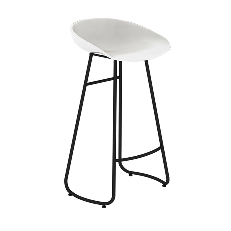 Modern Backrest Armless Counter Stool Iron Bar Stool with Acrylic Seat and Pedal for Cafe Clearhalo 'Bar Furniture' 'Bar Stools' 'bar_stools' 'furn' 'furn_bar_stools' 'Furniture' 'Kitchen & Dining Furniture' 1200x1200_e50bc650-6011-4d7b-9027-2a5de813cce6