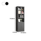 Metal Enclosed Bookshelf Modern Minimalist Rectangular Standard Bookcase
