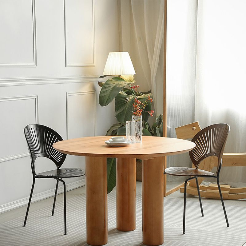 Mesa de comedor moderna de madera maciza mesa de comedor de 3 pies para uso doméstico