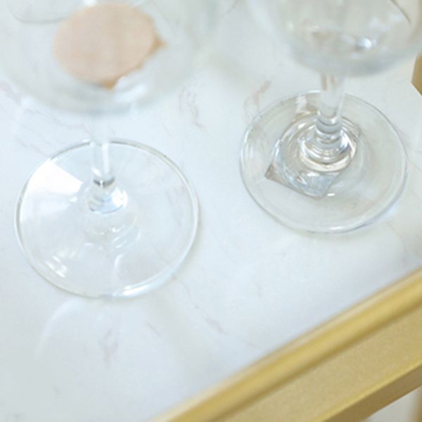 Stone Bar Dining Table Glam Rectangle Kitchen Bar Table with Double Pedestal Clearhalo 'Bar Furniture' 'Bar Tables' 'bar_tables' 'furn' 'furn_bar_tables' 'Furniture' 'Kitchen & Dining Furniture' 1200x1200_e50e6206-cf90-4f57-99dc-ebb5d87a7905