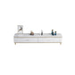 Contemporary TV Console in White TV Stand for TVs with Drawers