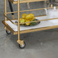 33.86" High Rolling Contemporary Style Prep Table Metal Prep Table