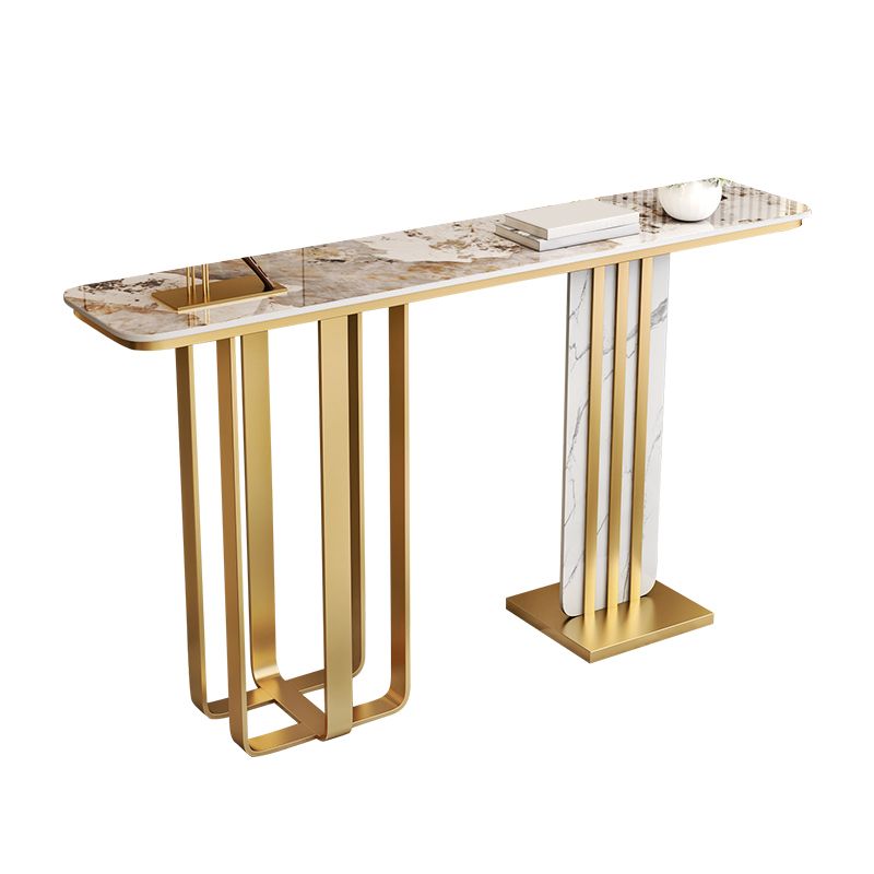 Console rettangolare in pietra glam Tabella 1 tavola finale, altezza 31,5 "