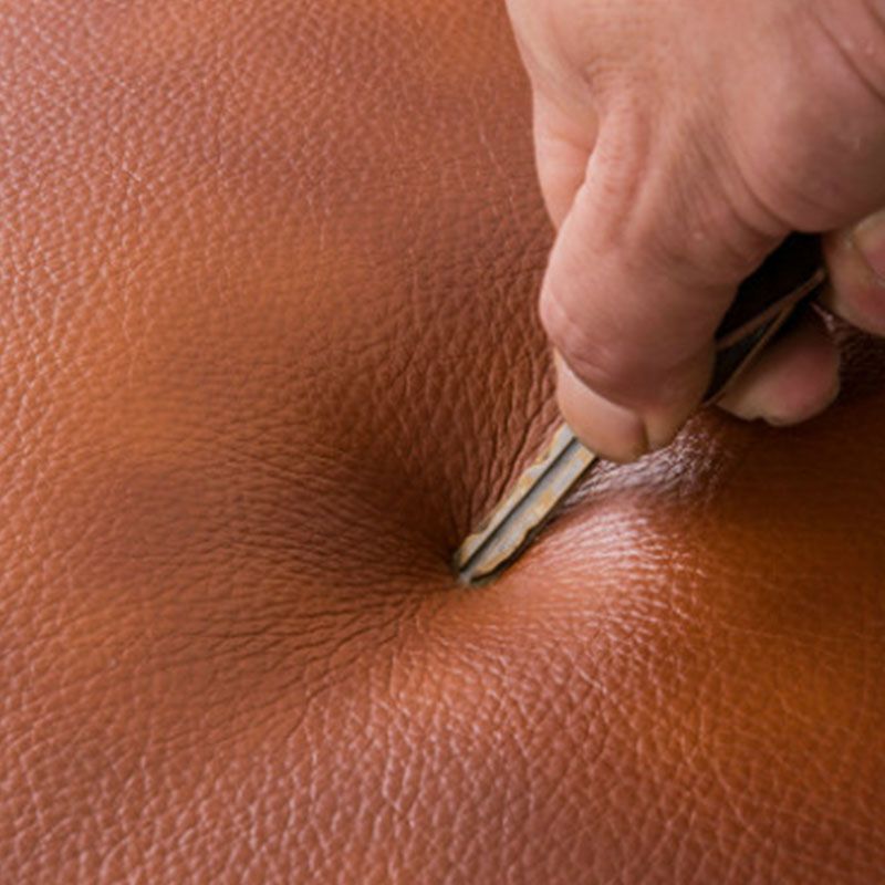 Mid-Century Modern Ottoman Genuine Leather Upholstered Solid Color Square Ottoman Clearhalo 'furn' 'furn_ottomans_poufs' 'Furniture' 'Living Room Furniture' 'Ottomans & Poufs' 'ottomans_poufs' 1200x1200_e511ffc0-d026-4399-894d-bf7902f4bc05