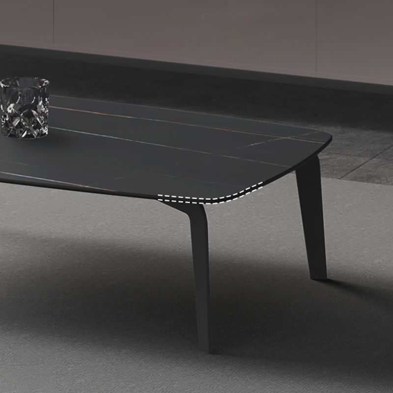 Rectangular Slate 4 Legs Coffee Table 16.5" High Stone 1 Single Cocktail Table Clearhalo 'Coffee & Accent Tables' 'Coffee Tables' 'coffee_tables' 'furn' 'furn_coffee_tables' 'Furniture' 'Living Room Furniture' 1200x1200_e51232a3-43a1-47f9-bb90-a1a9b58acc2c