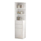 Contemporary Wooden Cabinet with 1 Door and Drawer Corner Cabinet