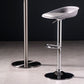 Sgabello da bar regolabile con schienale basso e regolabile in stile moderno con gambe in metallo