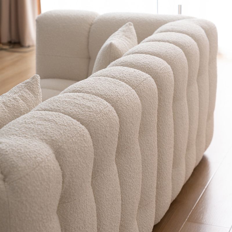 Wool Tuxedo Arm Sofa with Biscuit Back for Living Room 40.16" Wide Clearhalo 'furn' 'furn_sofas' 'Furniture' 'Living Room Furniture' 'Sofa' 'sofas' 1200x1200_e515d5b1-bee6-4e13-a1d4-605f52738a91
