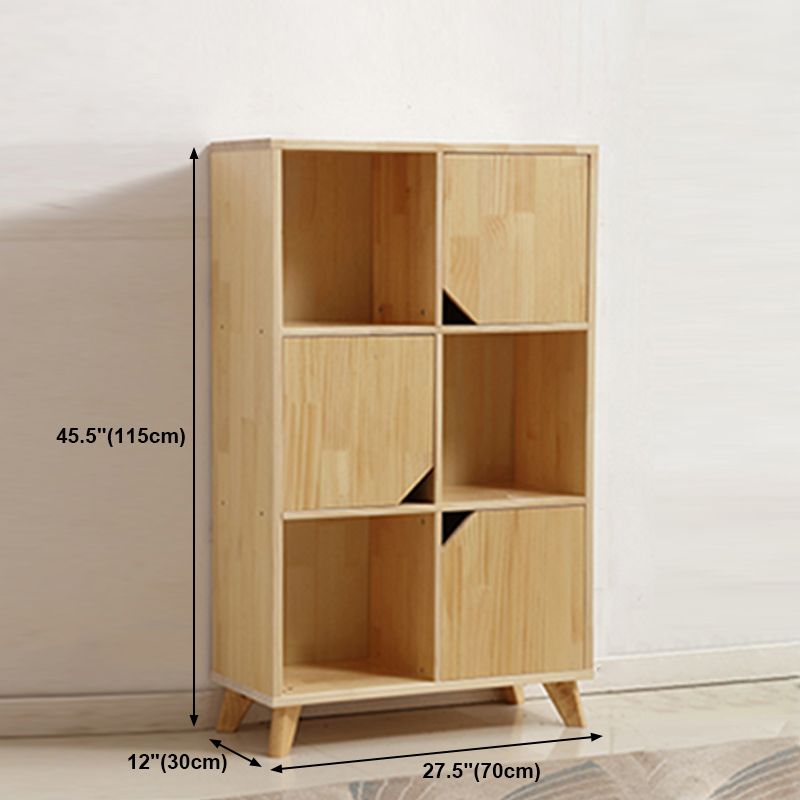 Natural Cube Bookshelf Contemporary Pine Wood Shelf for Home Office Clearhalo 'Bookcases' 'furn' 'furn_bookcases' 'Furniture' 'furniture_bookcases' 'kitchen' 'kitchen_bookcases' 'Living Room Furniture' 'Office Furniture' 1200x1200_e51c8a26-4c3f-4209-ba74-c06f2877b483