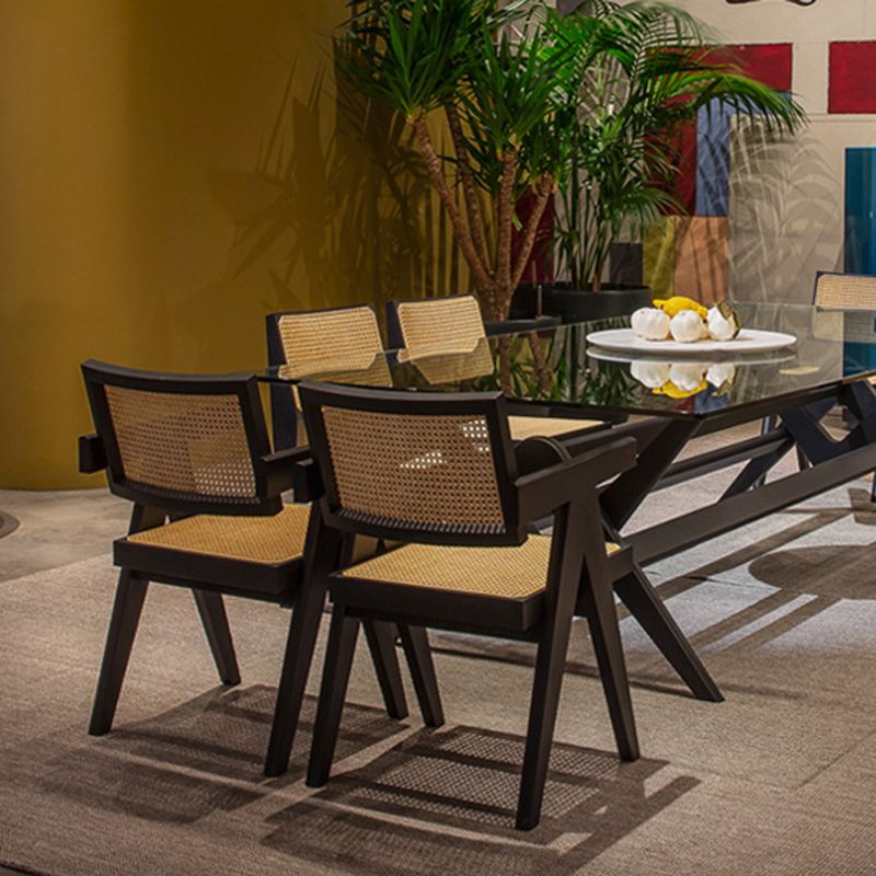 Contemporary Style Wooden Dining Chair Open Back Single Dining Side Chair for Kitchen Clearhalo ' kitchen&dining_furn' 'Dining Chairs' 'Dining Tables & Seating' 'dining_chair' 'furn' 'furn_dining_chair' 'Furniture' 'furniture_dining_chair' 'Kitchen & Dining Furniture' 'kitchen' 1200x1200_e51d992f-d281-4645-a177-e7ff9655402a