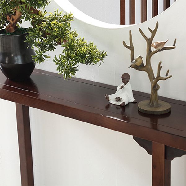 Mid-Century Modern Console Accent Table Antique Finish Rectangle Console Sofa Table Clearhalo 'Console Tables' 'console_tables' 'Entry & Mudroom Furniture' 'furn' 'furn_console_tables' 'Furniture' 1200x1200_e51ed153-777e-4120-99b6-09081d84742e