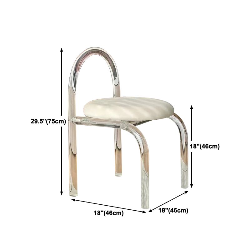 Designer Style 1/4/7 Pieces Dinette Set Acrylic Dining Table and Chairs Clearhalo 'Dining Room Sets' 'Dining Tables & Seating' 'dining_room_set' 'furn' 'furn_dining_room_set' 'Furniture' 'furniture_dining_room_set' 'Kitchen & Dining Furniture' 1200x1200_e51f0372-3a4b-4baf-a4da-70210fe307ba