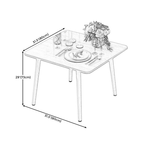 Modern Style Density Plank Wood/white Top Solid Wood Leg Coffee Table Clearhalo 'Coffee & Accent Tables' 'Coffee Tables' 'coffee_tables' 'furn' 'furn_coffee_tables' 'Furniture' 'furniture_coffee_tables' 'Living Room Furniture' 1200x1200_e521155e-b15c-4274-bb50-ba0328612f85