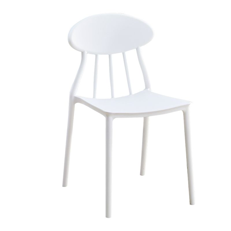 Modern Conference Room Plastic Side Chair Matte Finish Open Back Dining Chair Clearhalo ' kitchen&dining_furn' 'Dining Chairs' 'Dining Tables & Seating' 'dining_chair' 'furn' 'furn_dining_chair' 'Furniture' 'furniture_dining_chair' 'Kitchen & Dining Furniture' 'kitchen' 1200x1200_e5215c1d-0ea3-4716-8efd-8c49d3fd2c63