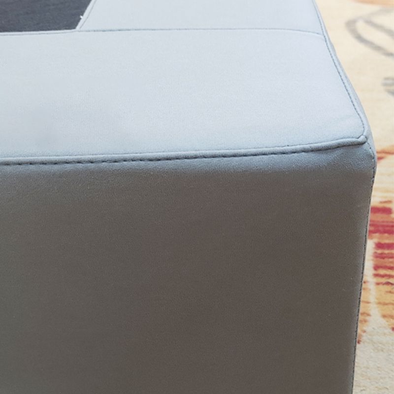 Cadre de lit en bois rembourré contemporain, lit de plate-forme de 9,84 "