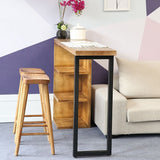 Rectangle Wood Top Counter Table 42-inch Height Industrial Bar Table Clearhalo 'Bar Furniture' 'Bar Tables' 'bar_tables' 'furn' 'furn_bar_tables' 'Furniture' 'furniture_bar_tables' 'Kitchen & Dining Furniture' 1200x1200_e521ea2d-6731-41f6-a979-5541b6274699