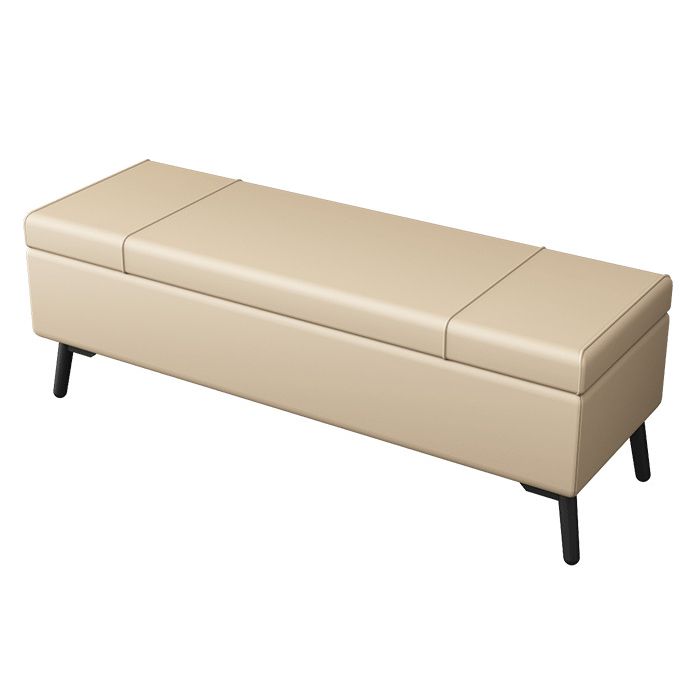 Modern Seating Bench 15.75 Inch Wide Foam Cushioned Bench with Flip Top Clearhalo 'Benches' 'Chairs & Seating' 'furn' 'furn_benches' 'Furniture' 'Living Room Furniture' 1200x1200_e524adb6-f144-4e23-a5c1-06780a17ea92