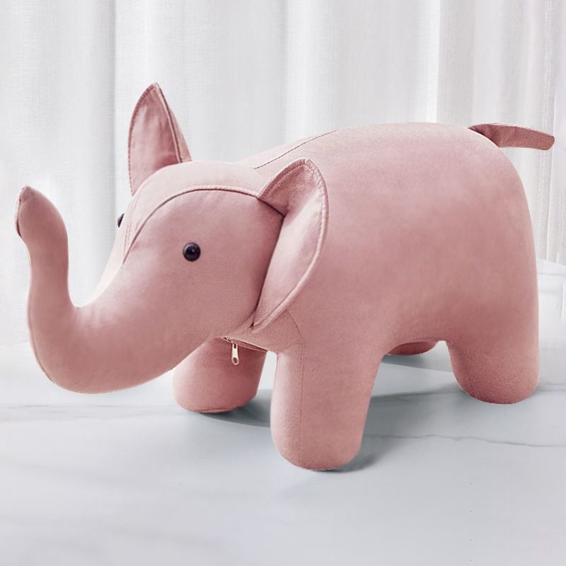 Fabric Pouf Solid Color Animal Shape Stain Resistant Modern Pouf Ottoman Clearhalo 'furn' 'furn_ottomans_poufs' 'Furniture' 'Living Room Furniture' 'Ottomans & Poufs' 'ottomans_poufs' 1200x1200_e525a9a7-507d-4a1d-a7d0-12fc9ccc0ae0