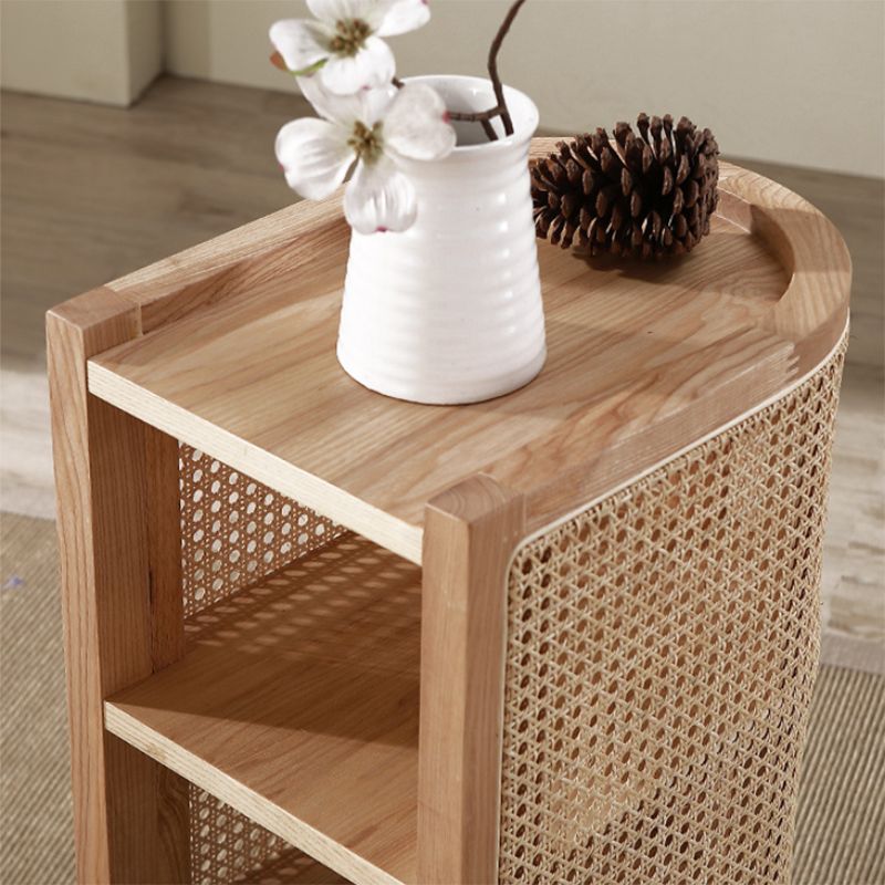 12 "W Modern Bedside Gabinet Accent Mesa de acento Nightshand con 3 estantes