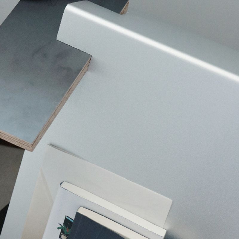 Scandinavian Engineered Wood Bookcase Standard Closed Back Bookshelf Clearhalo 'Bookcases' 'furn' 'furn_bookcases' 'Furniture' 'Office Furniture' 1200x1200_e5287dca-4788-46f6-b351-7367993622ed