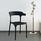 Modern Indoor-Outdoor Chair Open Back Plastic Dining Side Chair