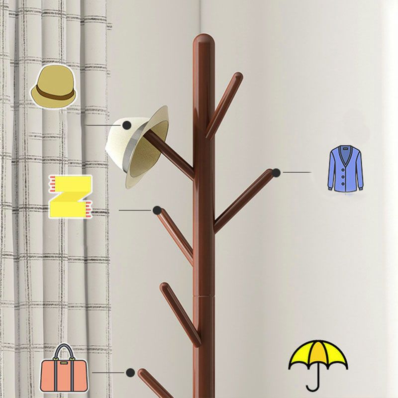 Scandinavische stijl Hall Stand houten vrij staande zaalstandaard met haak