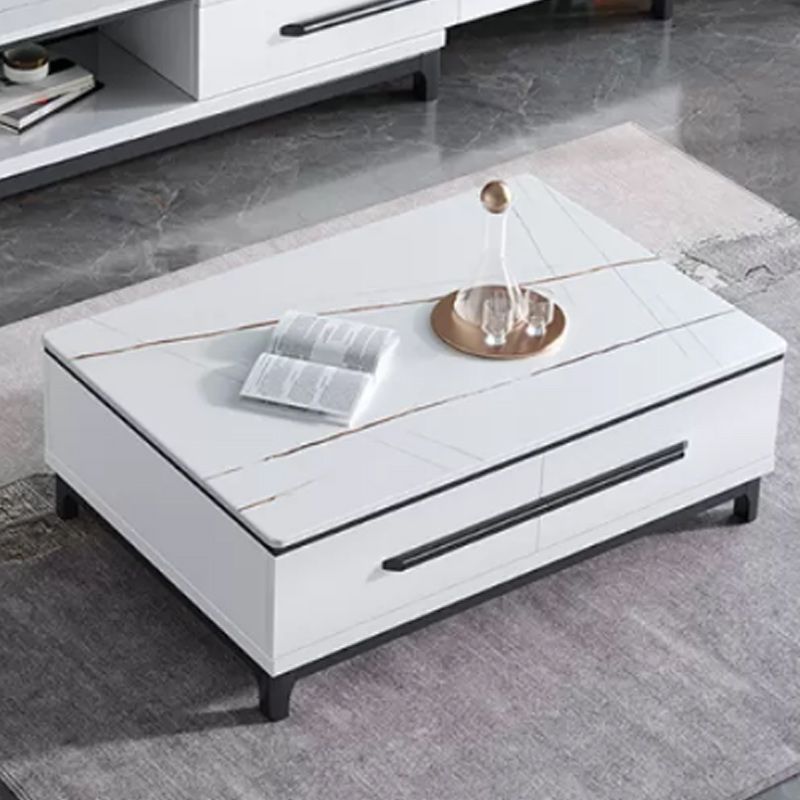Contemporary Slate Coffee Table Single Rectangle Coffee Table with Storage Clearhalo 'Coffee & Accent Tables' 'Coffee Tables' 'coffee_tables' 'furn' 'furn_coffee_tables' 'Furniture' 'Living Room Furniture' 1200x1200_e52a26be-e9c6-4c65-987d-84a23639bd24