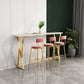 Modern Bar-height Table with Gold Base 41.3-inch Height Table Base Bar Table Clearhalo 'Bar Furniture' 'Bar Tables' 'bar_tables' 'furn' 'furn_bar_tables' 'Furniture' 'Kitchen & Dining Furniture' 1200x1200_e52b16d6-daab-4a59-86b3-698e2fdbfa9d
