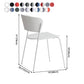 Contemporary Metal Stackable Chairs Kitchen Dining Room Open Back Side Chair Clearhalo ' kitchen&dining_furn' 'Dining Chairs' 'Dining Tables & Seating' 'dining_chair' 'furn' 'furn_dining_chair' 'Furniture' 'furniture_dining_chair' 'Kitchen & Dining Furniture' 'kitchen' 1200x1200_e52dd42c-4b94-4bb7-bb16-6a2fed7125ba