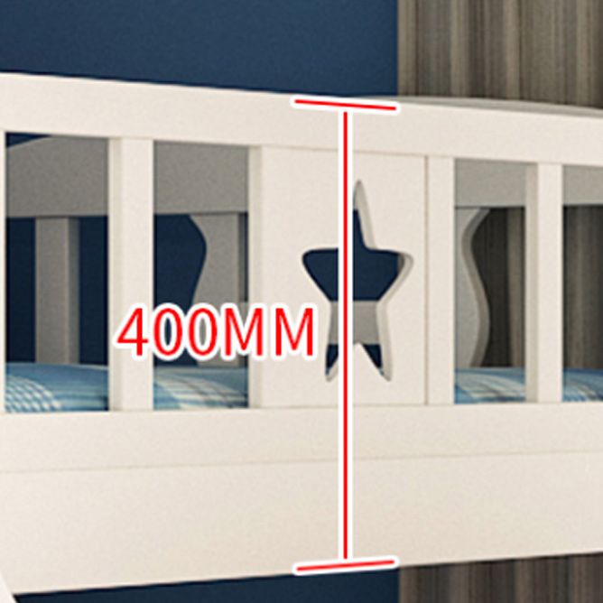 Beech stapelbed moderne stapelbed met voetbord in wit