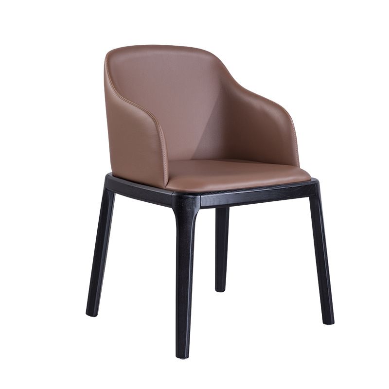 Silla de espalda sólida de madera de la madera de la madera de la sala de cocina del brazo del brazo