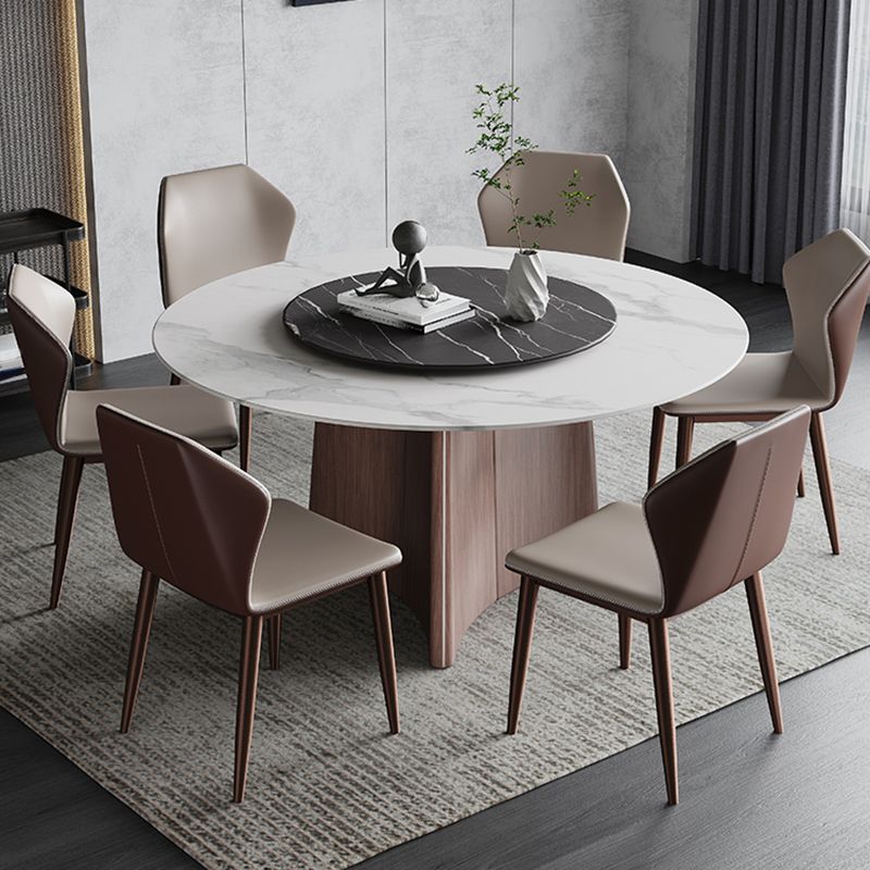 Contemporary 1/3/4/7/11 Pieces Furniture Round Stone Dining Set for Home Clearhalo 'Dining Room Sets' 'Dining Tables & Seating' 'dining_room_set' 'furn' 'furn_dining_room_set' 'Furniture' 'Kitchen & Dining Furniture' 1200x1200_e52f2e09-7c65-4e7a-b95f-01cd4d171990