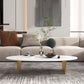 Modern Style Black Gold/white/grey Oval Coffee Table with Rock Board Clearhalo 'Coffee & Accent Tables' 'Coffee Tables' 'coffee_tables' 'furn' 'furn_coffee_tables' 'Furniture' 'Living Room Furniture' 1200x1200_e52fac67-db0f-4bdd-b103-da744052b4a4