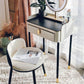 Modern 31.5" Height Slate Top Table Makeup Vanity with Drawers