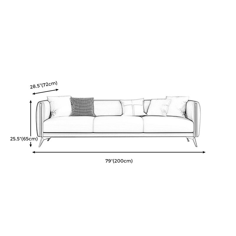 Contemporary Tight Back 4-seater Sofa with Hair Pin Legs for Apartment Clearhalo 'furn' 'furn_sofas' 'Furniture' 'furniture_sofas' 'Living Room Furniture' 'Sofa' 'sofas' 1200x1200_e532fd64-6333-4765-a281-58781860e24e