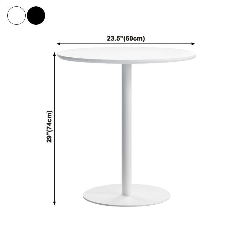 Round Tulip Base Casual Dining Table Four-Color Fixed Table with Solid Wood Clearhalo ' dining_table' 'Dining Tables & Seating' 'Dining Tables' 'furn' 'furn_dining_table' 'Furniture' 'furniture_dining_table' 'Kitchen & Dining Furniture' 'kitchen&dining_furn' 'kitchen' 'kitchen_dining_table' 1200x1200_e535ec70-4ef8-40c2-b659-4ff1d52ab6e3