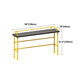 Modern Black Wood Counter Table with Rectangle Table Top Yellow Trestle Table -42" H Clearhalo 'Bar Furniture' 'Bar Tables' 'bar_tables' 'furn' 'furn_bar_tables' 'Furniture' 'furniture_bar_tables' 'Kitchen & Dining Furniture' 1200x1200_e53750a2-0419-4b0a-98f3-8d39391c2143