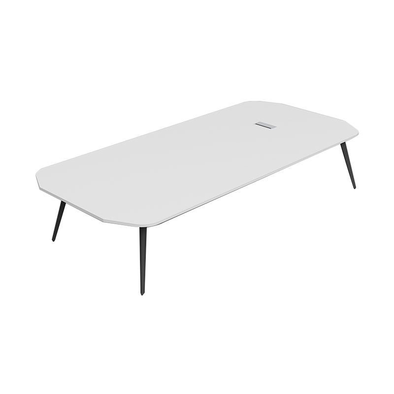 Industrial Curved Writing Desk Cable Management Office Desk with Parsons Base Clearhalo 'furn' 'furn_office_desk' 'Furniture' 'Office Desks' 'Office Furniture' 'office_desk' 1200x1200_e5381da8-aca5-416a-b8fe-f84c50727bdd